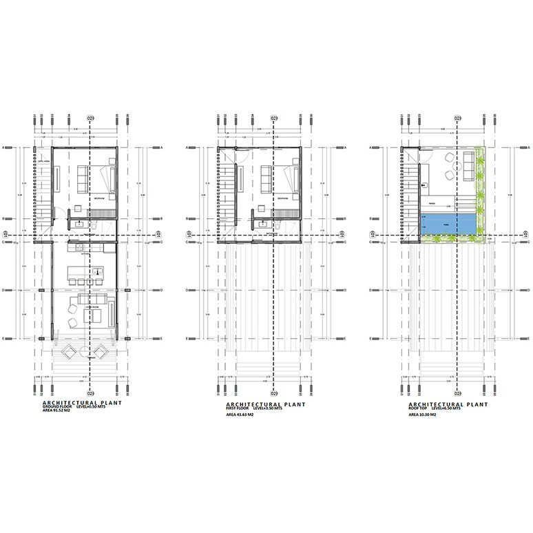 Floorplan Blueprint for Villa Ixchel