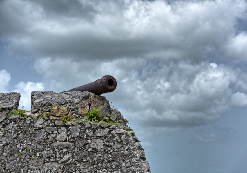 Canon at Fort San Felipe in Bacalar