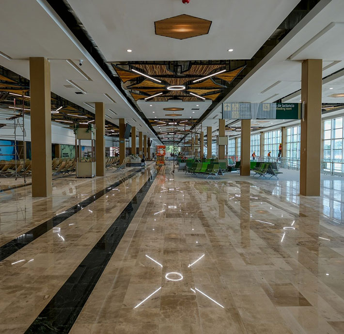 Inside Tulum International Airport